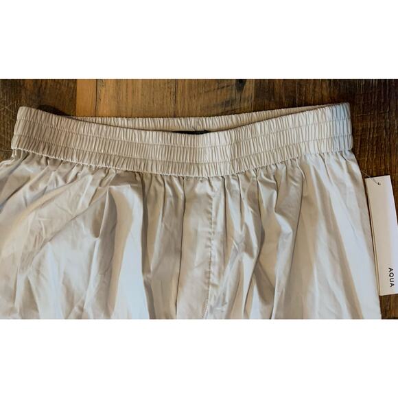 Aqua Draw String Hem Cargo Pants Tan Beige Champagne Color New Size Small - Picture 2 of 8